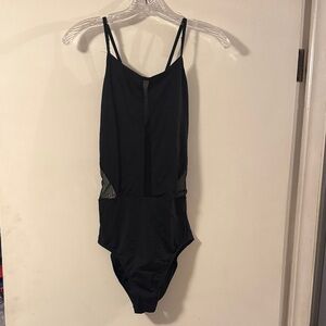 Elegant Black Dance Leotard